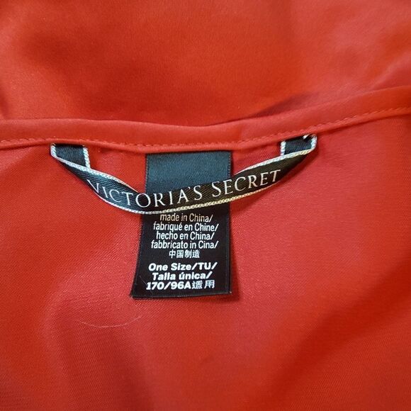 Victoria's Secret Red LOVE Robe Kimono One Size - Picture 7 of 8